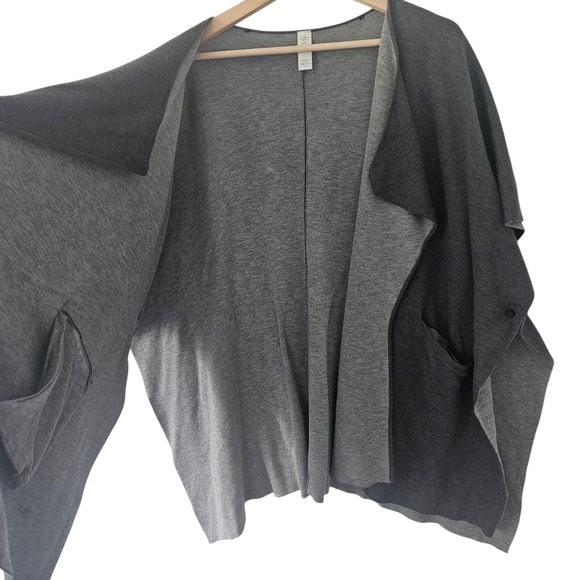 Lululemon After Asana Wrap Gray Reversible Cardigan Sweater Size OS - Picture 4 of 11